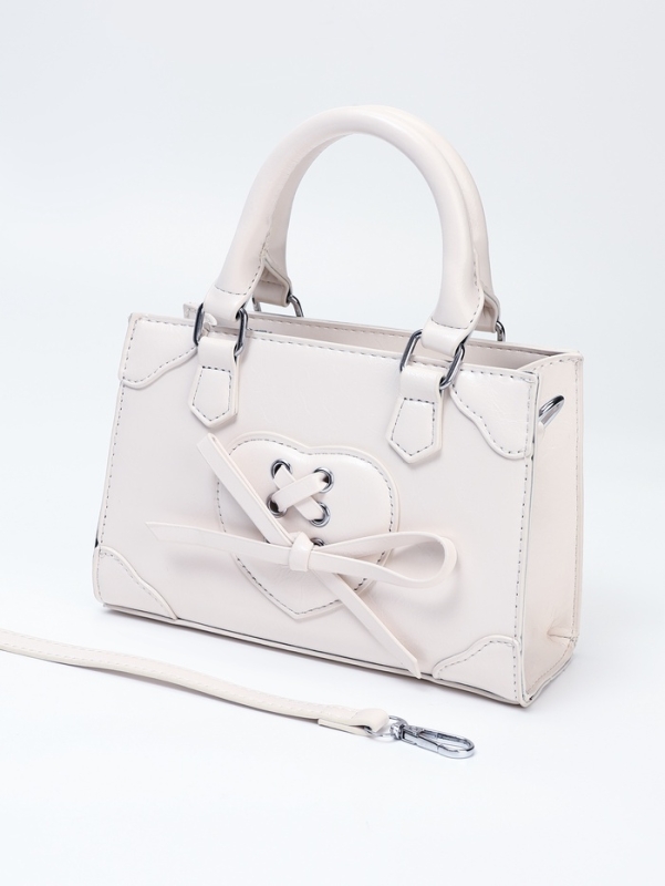 Сумка женская, 20*8*14, отд на молнии, длин ремень, белый