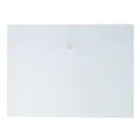 Папка-конверт на кнопке А5, 180 мкм, Calligrata Office, полупрозрачная, дымчатая (серая)