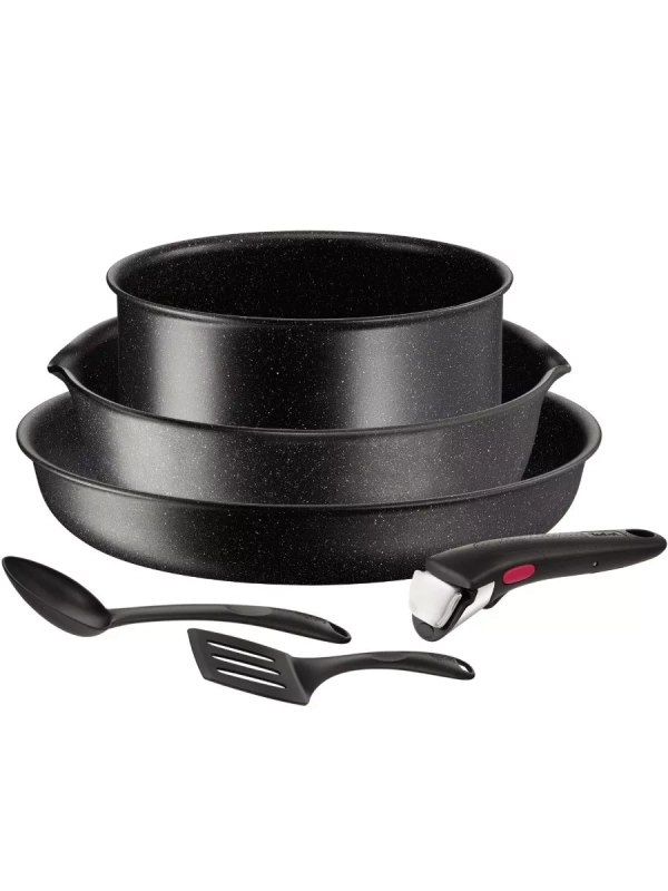 Набор посуды со съемной ручкой Ingenio Black Stone