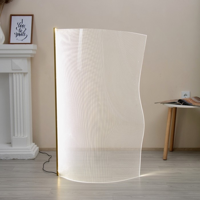 Торшер "Аура" LED 28Вт 4000К золото 70х10х120см