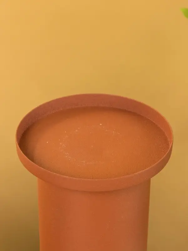 Подсвечник на 1 свечу текстурный "Терракотовый" 10,5х10,5х19 см