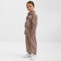 Костюм детский KAFTAN "Velvet", р. 32 (110-116), кофе