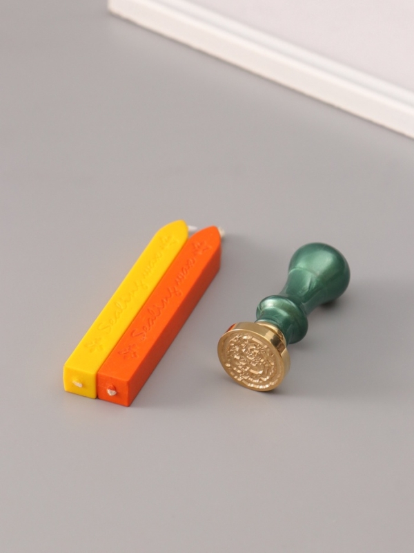 Сургучный набор "Дракон" печать, ручка, сургуч 12,5х10х3,6 см