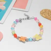 Браслет детский &laquo;Выбражулька&raquo; бабочки две, d=6 см. МИКС