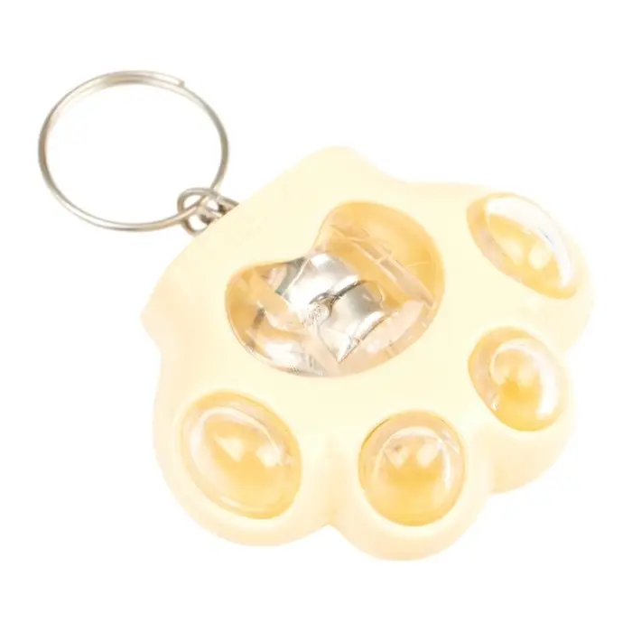 Фонарь-брелок детский "Лапка", 1 режим, 3 LR41, 3.5 х 4 см , микс