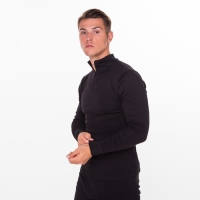 Термобельё мужское (джемпер, кальсоны), цвет чёрный, размер 46 Термобельё мужское (джемпер, кальсоны), цвет чёрный, размер 46