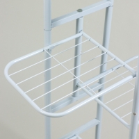 Подставка для цветов Greengo, 8 полок, 43 &times; 22 &times; 141 см, напольная, металл, белая