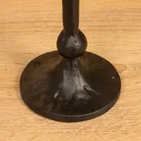 Подсвечник "Лава" 10х10х32 см, алюминий, цв чёрный