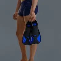 Ласты для плавания ONLYTOP, р. 40-41, цвет чёрный/синий