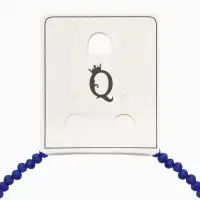 Чокер из бисера &laquo;Хрусталь&raquo; тёмно-синий в серебре, 37 см + 5 см доп, цепочка