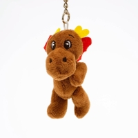 Брелок детский &laquo;Дракон&raquo;, мягкая игрушка, 10,5 см, цвет коричневый