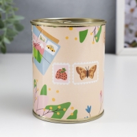 Носки в банке "Открыть на 8 Марта" (внутри носки женские, цвет белый) Носки в банке "Открыть на 8 Марта" (внутри носки женские, цвет белый)