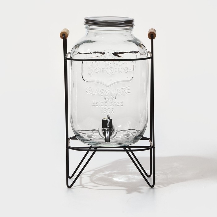 Диспенсер для напитков на подставке &laquo;Йоркшир&raquo;, 5 л, 19&times;36 см