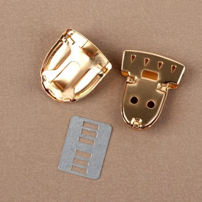 Застёжка для сумки, 4&times;3 см, цвет золотой