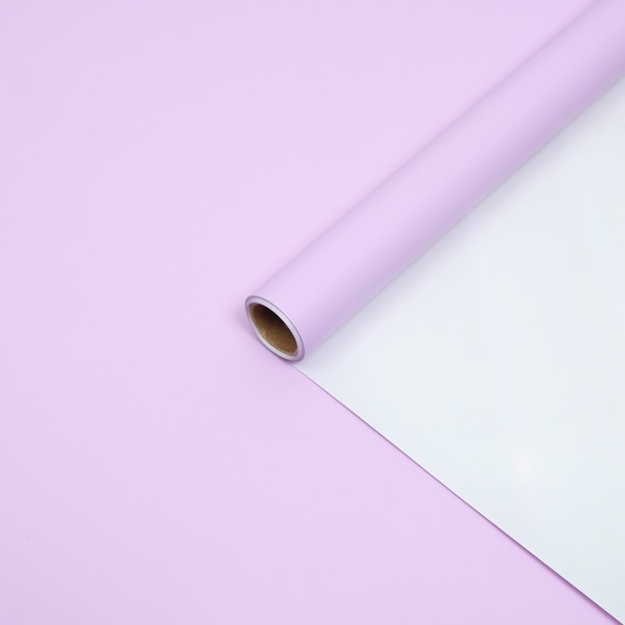 Пленка флористическая "Жемчужный перелив", фиолетовый батат , 0,57 х 5 м