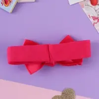 Повязка для волос "Ирида" бант, 15,5х3,8 см, малиновый