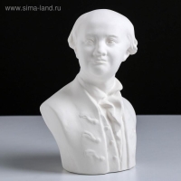 Гипсовая фигура известные люди: Бюст Ломоносова, 14,5 х 11 х 21,5 см