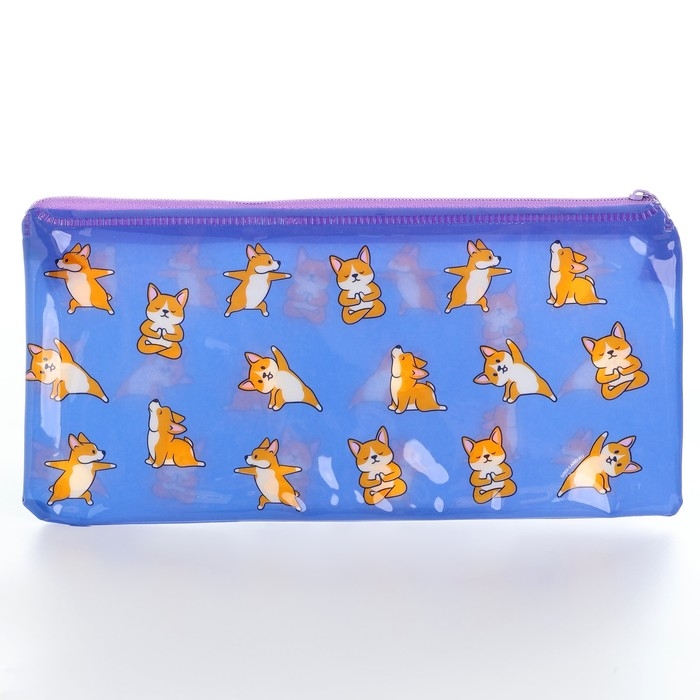 Пенал школьный мягкий плоский 9,5 х 20,5 ПВХ &laquo;1 сентября: Пупсики&raquo; МИКС