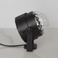 Световой прибор &laquo;Хрустальный шар&raquo; 7.5 см, пульт ДУ, свечение RGB, 220 В