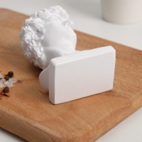 Подставка для зубочисток &laquo;Давид&raquo;, белая, 5х5х9 см