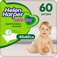 Детские пелёнки Helen Harper Soft&Dry, размер 40х60 60 шт. Детские пелёнки Helen Harper Soft&Dry, размер 40х60 60 шт.
