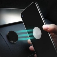 Держатель телефона TORSO, магнитный на клейкой основе, d 3 см, черный Держатель телефона TORSO, магнитный на клейкой основе, d 3 см, черный