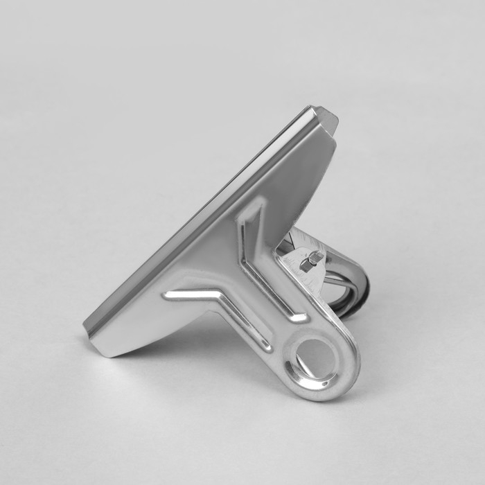 Прищепка металлическая 7,5&times;3,5&times;5 см, (фасовка 20 шт.), цвет хром