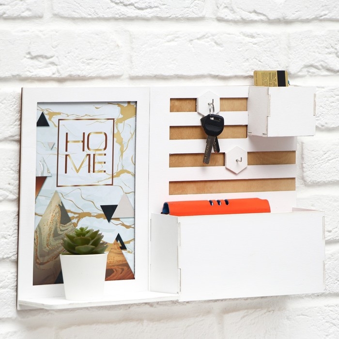 Ключница настенная &laquo;Home&raquo;, горы, 42 &times; 28.7 &times; 8 см.