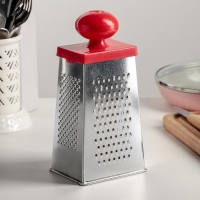 Тёрка &laquo;Комфорт&raquo;, 4 грани, с круглой ручкой, 11&times;8,5&times;23 см, цвет МИКС