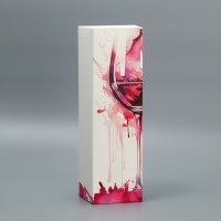 Коробка подарочная складная, упаковка, &laquo;Время пить вино&raquo;, 9 х 32 х 9 см