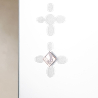 Зеркало &laquo;Ромб&raquo;, с пескоструйной графикой, настенное, с полочкой, 40&times;60 см