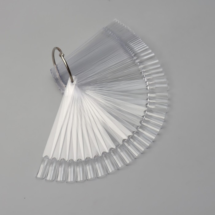 Палитра для лаков на кольце, 50 ногтей, форма мягкий квадрат, цвет прозрачный Палитра для лаков на кольце, 50 ногтей, форма мягкий квадрат, цвет прозрачный