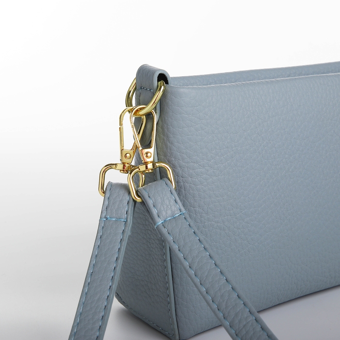 Сумка женская кросс-боди на молнии, цвет голубой Сумка женская кросс-боди на молнии, цвет голубой