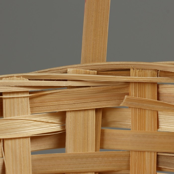 Корзина плетеная, D21 х 10/34 см, бамбук Корзина плетеная, D21 х 10/34 см, бамбук