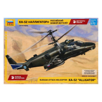 Сборная модель &laquo;Российский боевой вертолёт Ка-52 &laquo;Аллигатор&raquo;, Звезда, 1:72, МИКС, (7224)