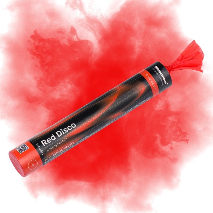 Цветной дым красный, заряд 0,8 дюйма, ПРОФИ, высокая интенсивность, 60 сек, Цветной дым красный, заряд 0,8 дюйма, ПРОФИ, высокая интенсивность, 60 сек,