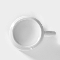 Кружка фарфоровая &laquo;Эльза&raquo;, 350 мл, d=8,2 см, белая