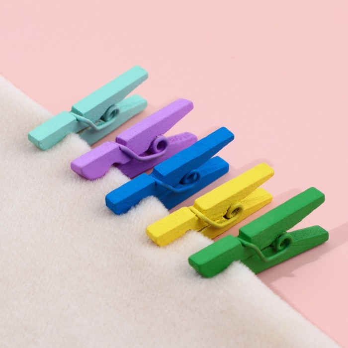 Прищепки для шитья, 2,5 &times; 0,7 &times; 0,3 см, 18 шт, цвет разноцветный