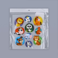 Термотрансфер &laquo;Зверята&raquo;, 17,8 &times; 19,7 см, 10 дизайнов, цена за 1 лист