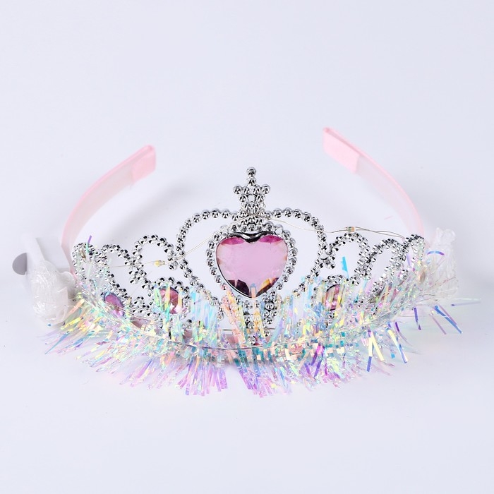 Корона &laquo;Эльза&raquo; световая, цвета МИКС