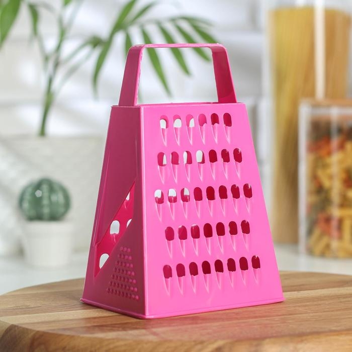 Тёрка четырёхгранная &laquo;Яркость цвета&raquo;, 16 см, цвет МИКС