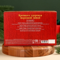 Подарочный набор &laquo;Крепкого здоровья&raquo;: три вида сбора трав 60 г ( 3 шт. х 20 г)., варенье из сосновых шишек 100 мл.