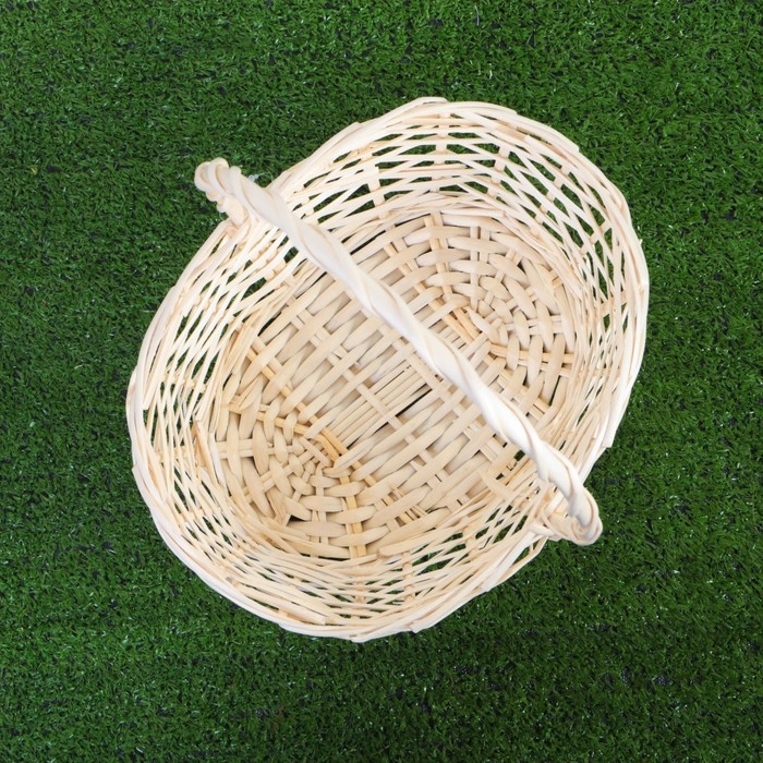 Набор корзин плетёных, ива, 3 шт., овальные, белые, большие Набор корзин плетёных, ива, 3 шт., овальные, белые, большие