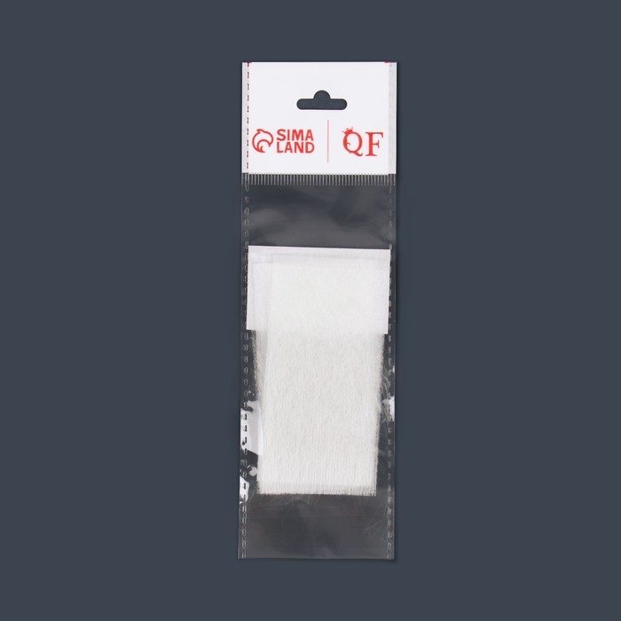 Стекловолокно для наращивания ногтей, 8 &times; 4 см, 10 листов, цвет белый