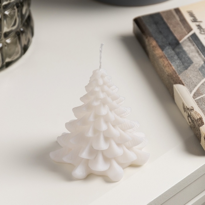 Фигура световая «Елочка свеча» 9х8 см, от батареек 3хAG13 (в комплекте), свечение тёплое белое Фигура световая «Елочка свеча» 9х8 см, от батареек 3хAG13 (в комплекте), свечение тёплое белое