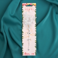 Декор "Хрустальная сказка" 16 см, овальчик прозрачный Декор "Хрустальная сказка" 16 см, овальчик прозрачный