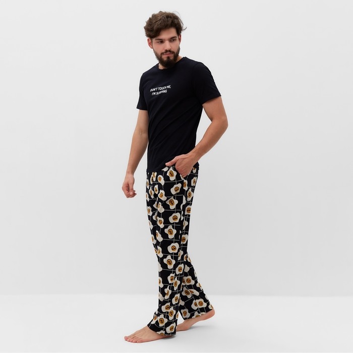 Пижама мужская KAFTAN Пижама мужская KAFTAN "Good mo" размер 48,черный