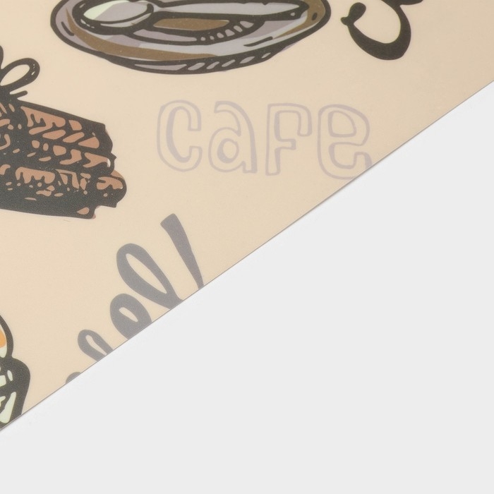 Салфетка сервировочная на стол Доляна Coffee, 43&times;28 см, цвет бежевый