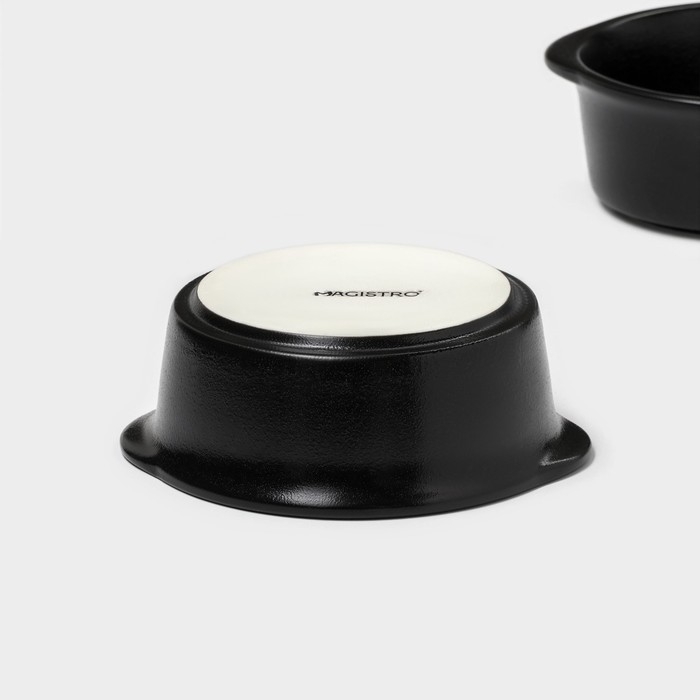 Набор керамических блюд для подачи Magistro Carbon, 200 мл, 11,5&times;10,3 см, 2 шт