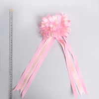 Бант-шар No6, цвет розовый